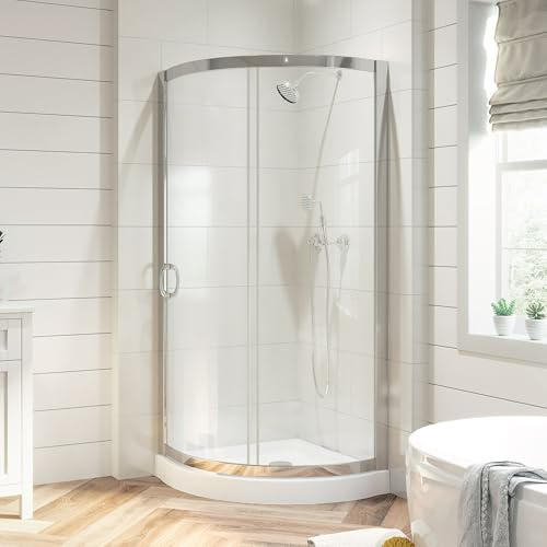 OVE Decors Breeze 32 Sliding Corner Shower, Chrome