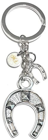 MODA MavillA Porte-clé caramantique pour toute occasion acier idée cadeau, argent, XL