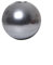 VIVANNO Blumentopf Pflanztopf rund Fiberglas Globo Silber Metallic (28x30 cm)
