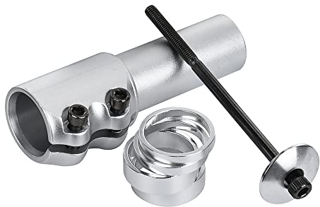 ZhuiKun Fahrrad Vorbau Riser Höhenadapter Vorbauten Lenkererhöhung Aluminium Fahrradlenker Erhöhung für 28.6mm 1 1/8 - Silber 1,12cm