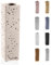 CONCRETTE Blumenvase für Tischplatte Rechteckig und Schlank Handgefertigt aus Architektonischem Beton Originell Geformtes Design mit Kleinen Löchern Höhe 220 mm Hell Beige