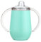 Varsany Baby Sippy Cup for Toddlers - BPA-Free Stainless Steel Double Walled - Free Flow Sippy Cup - Easy Transition - Mint