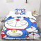 CPSUN Doraemon Bettbezug-Set Weiches Mikrofaser-Bettwäsche-Set Für Erwachsene Teenager Kinder 3 Stück Mit Reißverschluss Für Heimtextilien Single（135x200cm）