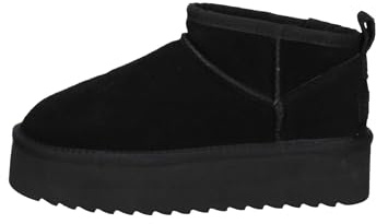 Colors of California Platfrom winter boot in suede BLA - BLACK 36