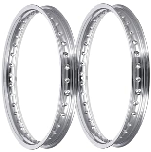 Set: 2x Felge 1,5 x 16 Alufelge poliert - für Simson S50, S51, KR51 Schwalbe, SR4