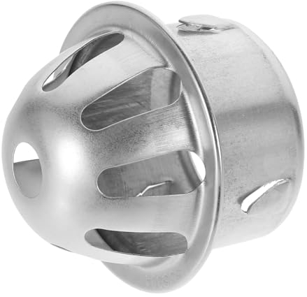 Cabilock Bodenablauf Aus Edelstahl Ballonschutzfilter Bodensiebabdeckung Kuppelablaufabdeckung Fallrohrschutz Fallrohrrinne Fallrohrfilter Metall Großer Hubraum Rostfreier Stahl Draussen