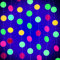 BHGT Neon Papiergirlande Papier Hängende Stern Girlande Runde Zettel Karneval Deko Valentinstag Hängende Dekoration Hochzeit Geburtstag Weihnachten Party (Rund)