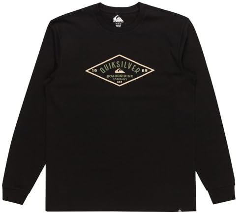 Quiksilver Diamond Logo Long Sleeve T-Shirt M Black