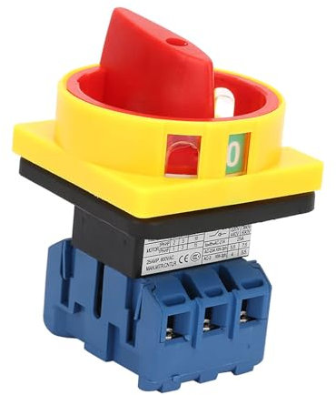 Circuit de 25 A/32 A, Came Rotative Triphasée Interrupteur d'alimentation Marche/arrêt Pôle de Commutateur de Ventilateur 32 A sur Porte-fusibles Pôle de Disjoncteur 25 A 2