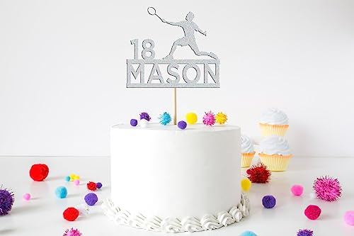 Badmintion Kuchendekoration Badminton, personalisierbar, für jeden Namen und jedes Alter