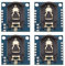 eMagTech DS1307 RTC Echtzeituhr-Modul, I2C, Echtzeituhr-Chip, 28 x 27 x 9 mm, DS1307 RTC-Chip, winziges RTC-I2C-Modul, kompatibel mit Raspberry Pi ESP und vielen mehr, ohne Batterie, 4 Stück