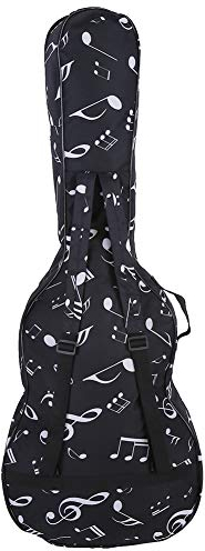 Gitarrenkoffer, Tragbarer Oxford-Stoff-Softcase-Rucksack mit Doppelgurten, Tasche für 39/40/41-Zoll-Akustikgitarre