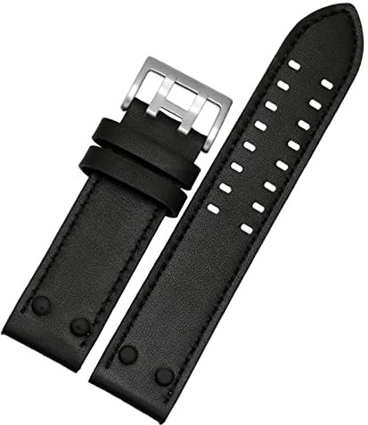 XGGXBYS Echtes Lederarmband für Hamilton H760250 H77616533 Armband Markenuhrenarmbänder 20 mm 22 mm mit Knopfverschluss
