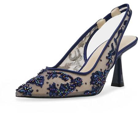 Betsey Johnson Women's Nikki Pump, Navy, 9