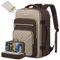 LOVEVOOK Reiserucksack Handgepäck Flugzeug, 40L Rucksack Damen Groß, Wasserdicht Laptop Rucksack 17 Zoll mit Laptopfach, Travel Backpack Handgepäck Tasche für Reise Arbeit Wandern, Dunkel Kaffee