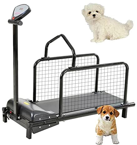 Haustier-Laufband für den Innenbereich, verstellbare Geschwindigkeit für kleine Hunde, Gewichtsverlust, 79,8 kg Kapazität, Tierbedarfsmaschine