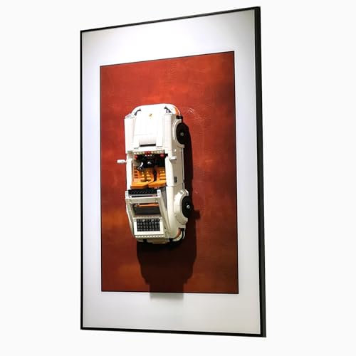 OYTOCLKU Lego Wandhalterung, Wandbild, Wandtafel für Lego Icons Porsche 911 10295, Wohnzimmer, Schlafzimmer