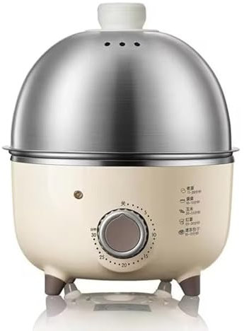 Electric Egg Boiler, Automatic Steamer Multicooker Egg Cookers/Egg Custard Steaming Cooker with Timer for Hard Boiled Eggs