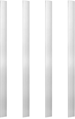 PH PandaHall Aluminum Flat Bar 40.6cm Long Square Aluminum Bar 3mm Thick Rectangle Aluminum Bar Stock 2.5cm 6061 Aluminum Flat Plate for Craft lndustry Machining Cutting Welding,4pcs