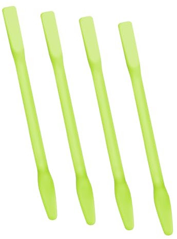 Mabor Augenbrauen Wachsstreifen Silikonspatel，4 Stück Haarentfernung Silikon Spatel für Waxing Antihaftwachs Wiederverwendbar Entfernung von Haaren Lippen Nase Augenbrauen für Heimsalon Körper