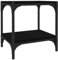 Helloshop26 Meuble TV multimédia étagère télévision Buffet téléviseur Salle à Manger Salon Chambre 40 x 33 x 41 cm Bois d'ingénierie et Acier Noir 02_0026127