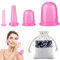 4 pezzi Coppettazione Viso Silicone, yisight Coppetta per Massaggio Anticellulite, Rassodante Pancia Gambe Glutei Fianchi, per Corpo Collo Gambe Braccio Schiena Facial Trattamenti di Bellezza (rosa)