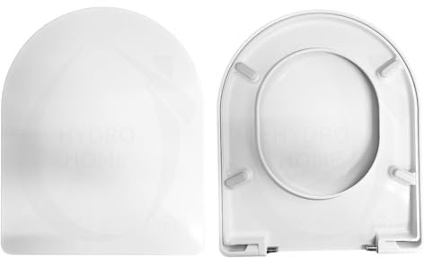 WC-Sitz, kompatibel mit Subway Villeroy & Boch, aus Duroplast-Kunststoff, weiß, Made in Italy, gedämpfter Verschluss