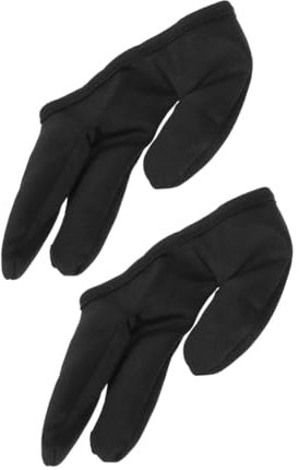 VALICLUD 2stücke Finger Handschuh Für Lockenstab Hitzebeständige Friseurhandschuhe Haarstyling-zubehör Verbrühungsschutz Rutschfest Leicht Für Heim Und Salongebrauch