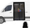 WingFly Zanzariera Magnetica per Camper, Zanzariera per Furgone per Porta Retro Laterale, zanzariera auto per Mercedes Vito, Volkswagen Transporter e Volkswagen California (Nero, 165x165cm)