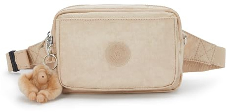 Kipling Abanu Multi Metallic Convertible Crossbody Bag, Glitzerndes Beige, Medium, Casual