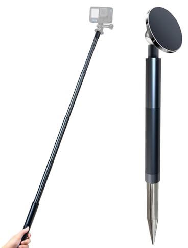 Golf Monopod Selfie Holder - Portable Stable Ground Mount, Lightweight Adjustable Stand, Travel Accessory | Phone Tripod For Outdoor Course Filming Video Beginners Coaches Vloggers