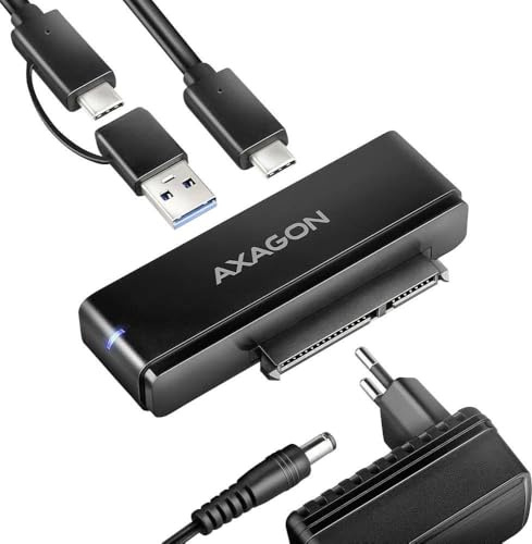 AXAGON ADSA-FPX USB-C 10Gbps FAST PORT X adapter for 2.5/3.5 SSD/HDD