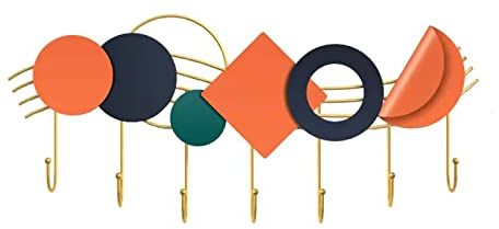 YANG11FAN Gain de place Porche d'entrée suspendus vêtements portemanteau tenture murale lumière créative luxe crochet après porte(C)