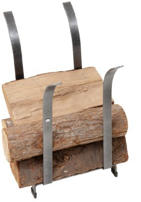 Enclume Tulpen-Holzregal, gehämmerter Stahl