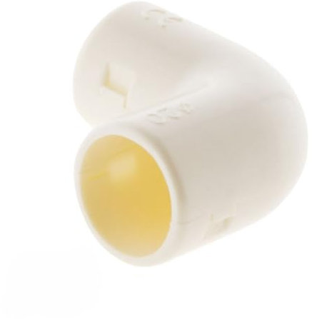 Zenitech - Lot de 3 Équerres IRL Ø20mm - PVC Rigide - Blanc - Compatibles Tubes Ø16mm, Ø20mm, Ø25mm - Installation Stable, Sécurisée - Durabilité Maximale, Conception Simple