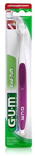 GUM Tragbare weiche Bürste 10 Stück (Purple)