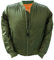 New Cool Skinhead US Style MA1 Bomber Flight Fitted Combat Army Jacket Satin (XS, Olive)