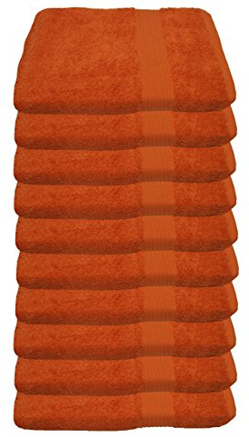 Julie Julsen 10er Pack Gästetuch 23 Farben erhältlich weich und saugstark 500gsm Öko Tex Terrakotta 30 x 50 cm