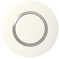 Legrand - Plaque de finition ronde dooxie 1 poste finition blanc mat avec bague plume brillante (gris)