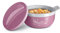 Milton Casserole for Hot Food, Insulated Stainless Steel Hot Pot with Lid, 74 Oz, Serving Box (Bowl, Dish) for Food and Roti 2500 Food Warmer Cooler, Crave - Pink