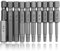Mesee 10 Pieces 50mm Inner Hex Head Magnetic Screwdriver Bits, 1/4 Inch Hex Shank S2 Steel Hexagon Screw Driver Bit Set - SAE Imperial 5/64-5/16 Inch