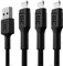 GC Ray LED | SET 3x 1,2m Lightning Kabel Nylon Ladekabel Schnellladekabel für Apple iPhone 13 12 11 SE Pro/Max | iPhone X XR XS Max | iPhone 8 7 Plus | iPhone 6 6S 5 5C 5S | iPad Air/Pro/Mini | iPod