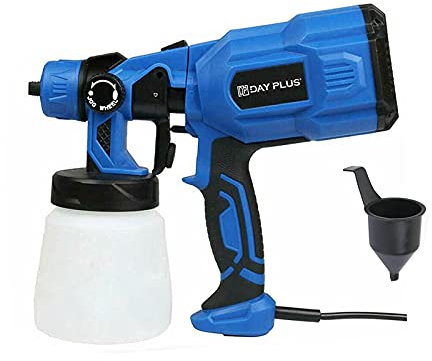 550W Elektro Farbspritzpistole Farbspritzpistole mit Fließbecher und 800 ml-Behälter 3 Spritzmuster Einstellbare Fließgeschwindigkeit für Lacke & Wandfarbe im Innen- & Außenbereichmit 2M Cable