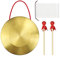 15cm Messing Kupfer Hand Gong Becken Tragbare Messing Gong Blechblasinstrumente, mit rundem Spielhammer, für Schlaginstrumente Kirchenoper Orchester (mit Tasche)