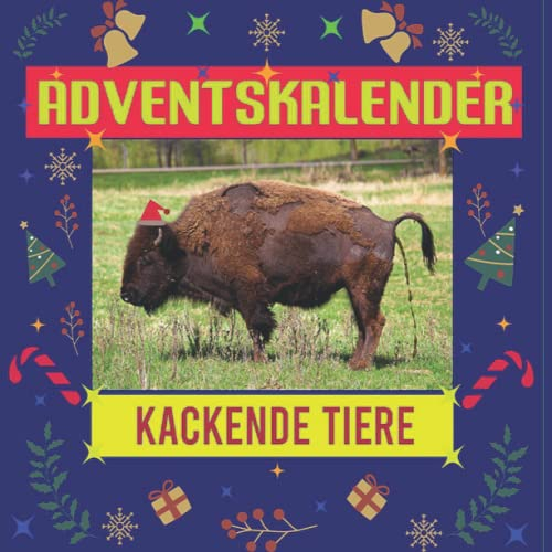 Adventskalender Kackende Tiere: lustige Adventskalender 24 Geschenkbilder für Tierliebhaber Männer Madchen Menschen Erwachsene Frauen Kinder Weihnachten