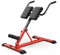ZJKXJH Römischer Stuhl Maschine Für Umgekehrte Hyperextension, Stahl Hyper Übungen Roman Chair Ergonomisch, Zusammenklappbares Fitnessgerät Für Taille Bauch Rücken Training (Color : Red)