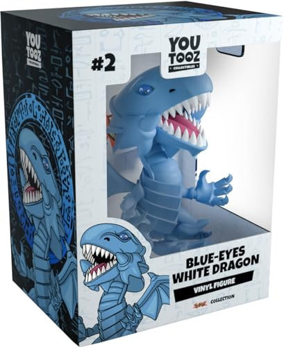 Youtooz Yugioh Blue Eyes White Dragon - Figura de Vinilo de dragón Blanco de Ojos Azules de 4.1 Pulgadas, dragón Blanco Coleccionable de Ojos Azules de la colección Yugioh Yugioh
