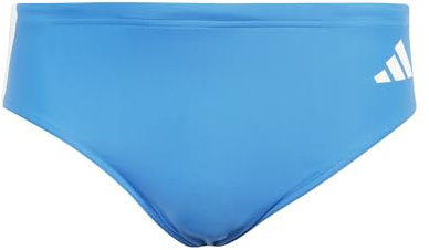 adidas Men's 3 Stripes Swim Trunks, Bright Royal/White, L-XL