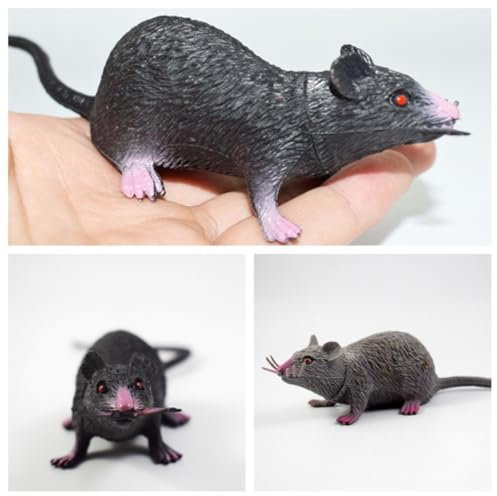 2pcs Realistic Mice Rat Toy for Halloween Prank Props Creepy Halloween Decor,Halloween
