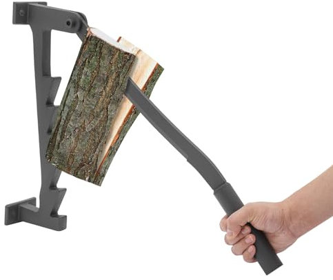 HarBin-Star Handholzspalter Spanmesser, Anzündholz Spalter, Holzspalter manuell, Wand Holzspalter, Wood Splitter für Klein und Anzündholz, Einfache Wandmontage, 56.7 x 12.5cm